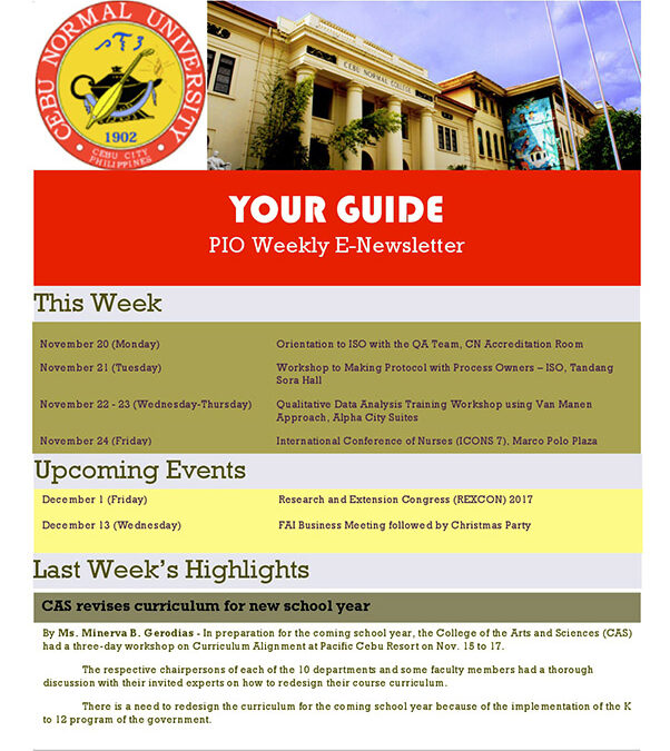 Your Guide: November 20-24, 2017