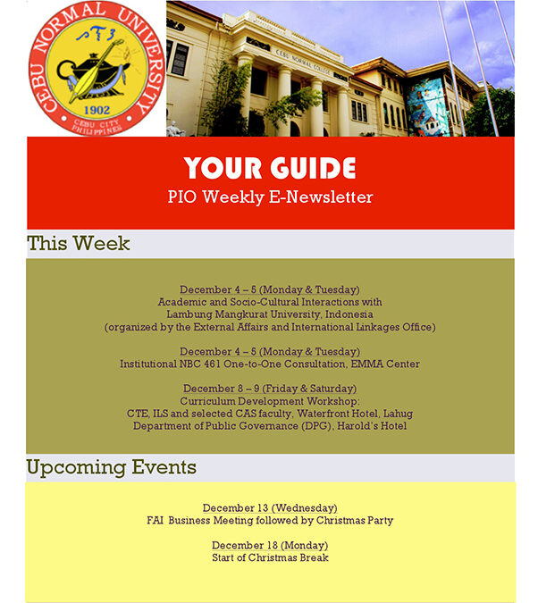 Your Guide: December 4-8, 2017