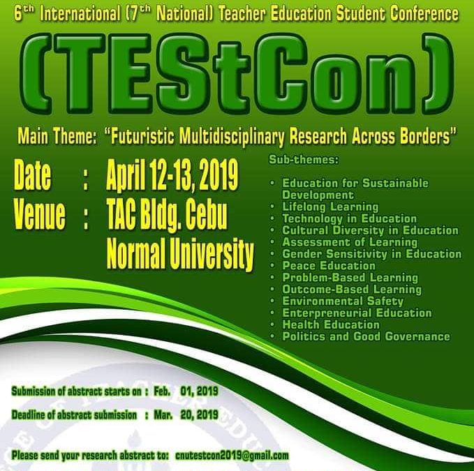 6th International (7th National) Teacher Education Student Conference TEStCON